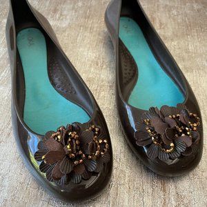Brown OKAI Ballerina Flats